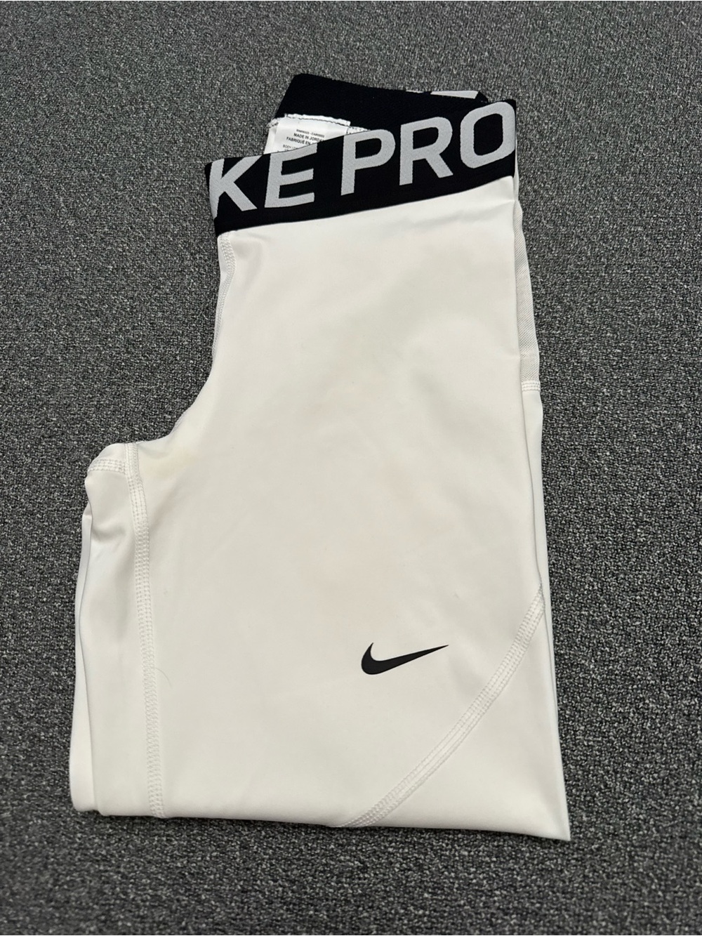 Woman White Performance leggings